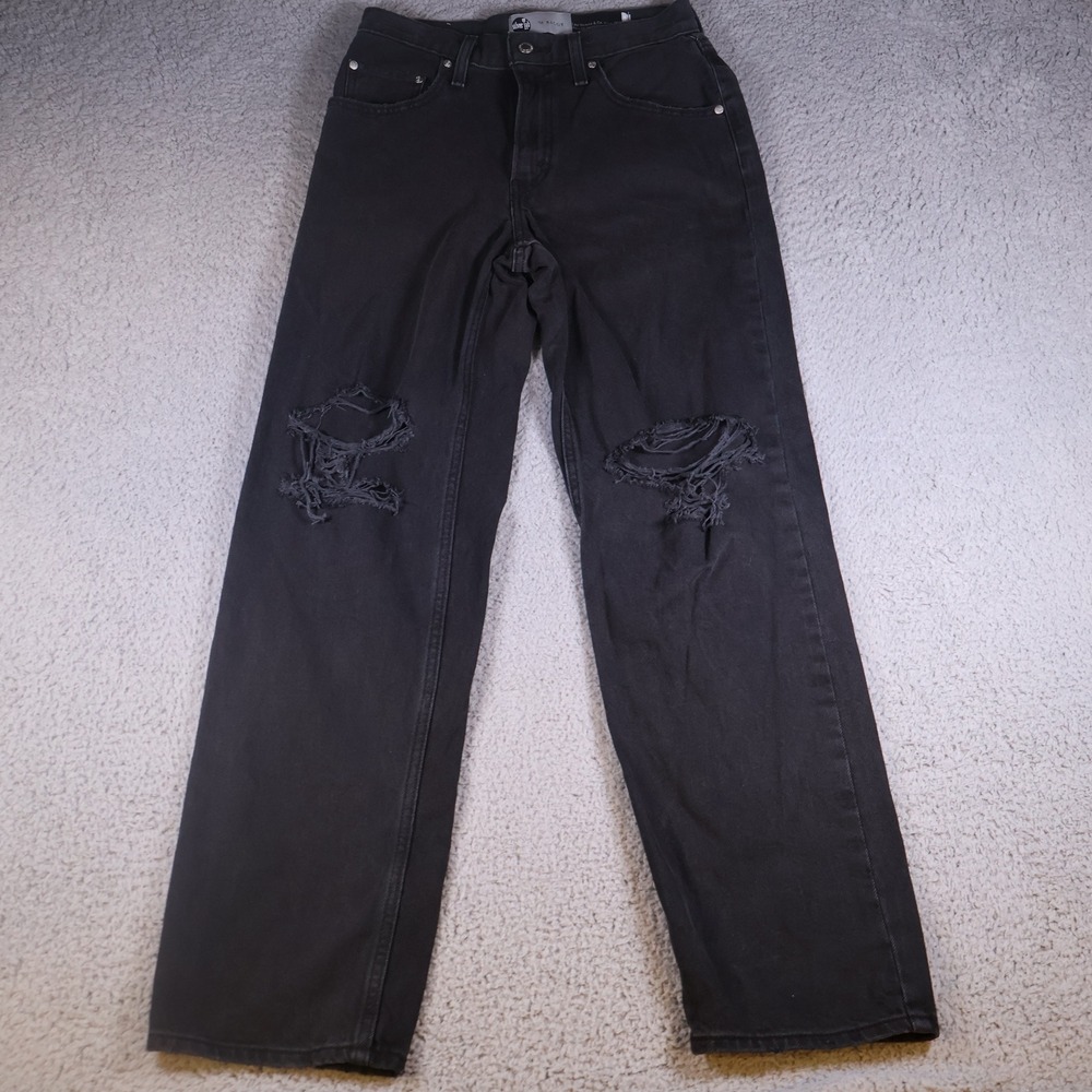 Levis SilverTab 94 Baggy Jeans Faded Black High Waisted Denim W27 L31 A3518-0009